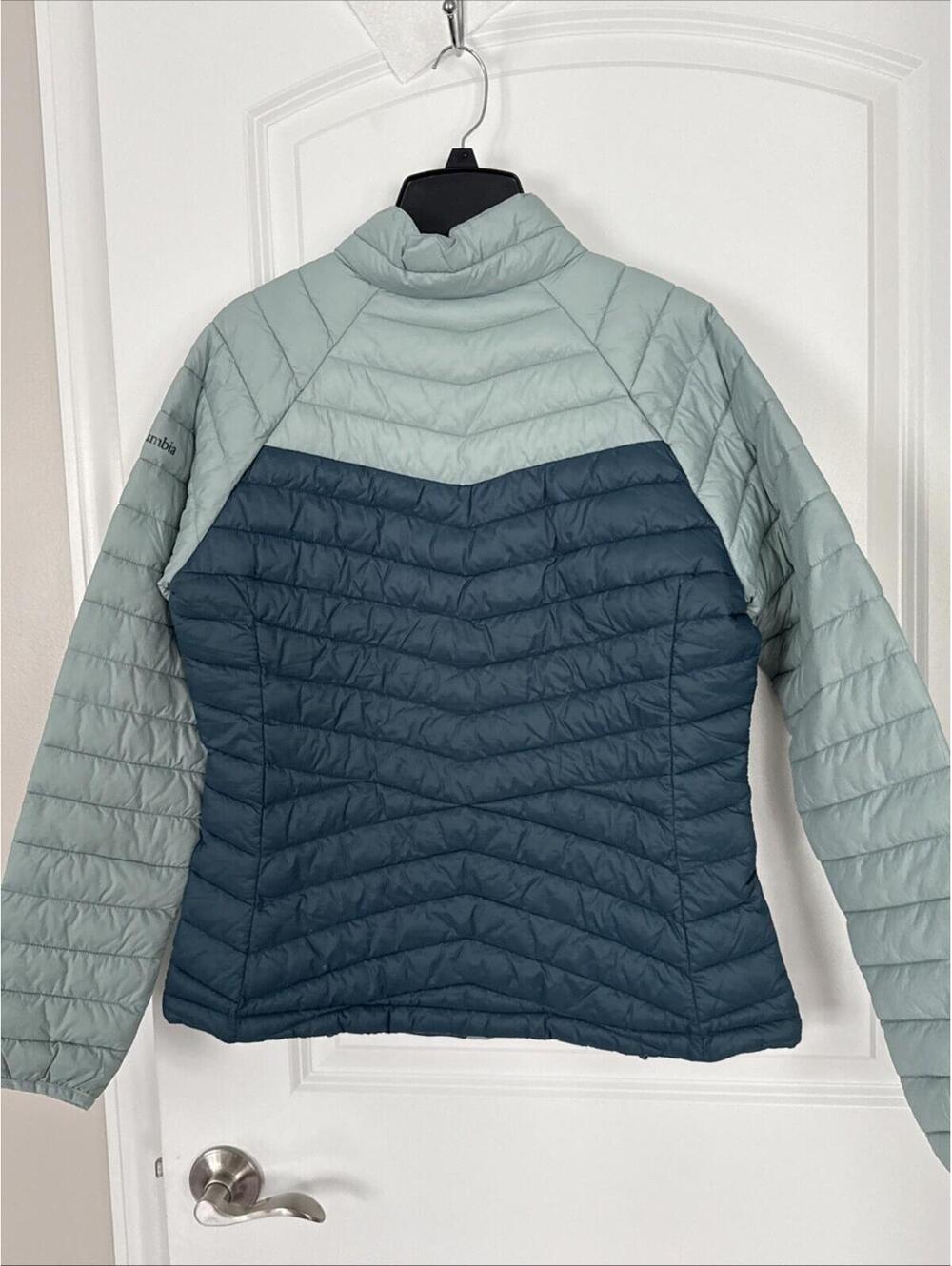 $100 Columbia Womens Powder Pass Puffer Jacket Ever Blue Women’s XXL - Picture 4 of 8